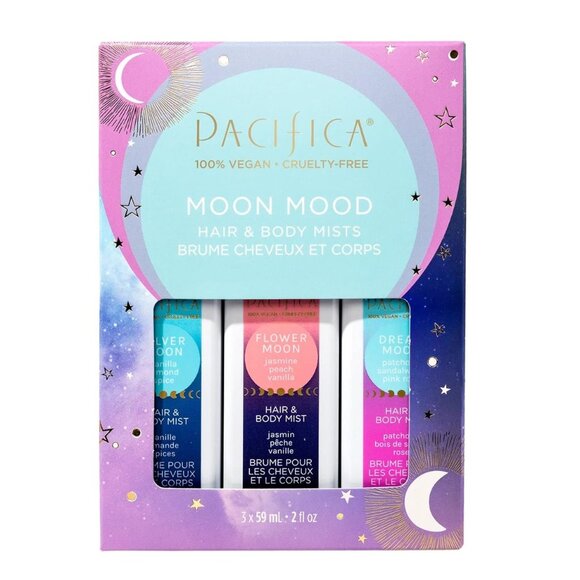Pacifica Moon Mood Hair & Body Mists Set 3 x 59ml Vegan - Picture 1 of 4